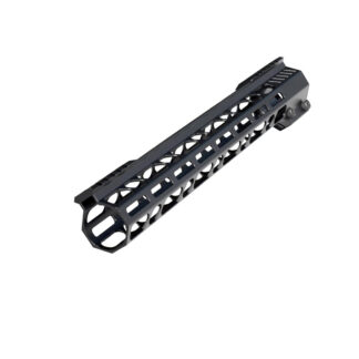 Tactical Low Profile AR15 Free Float M-Lok 15″ Handguard Compatible Aluminum Steel Barrel Nut  MMLFF15
