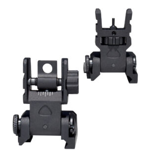 Tactical Low Profile  Compact AR15/M4 Flip-up Front/Rear Sight MFLFS08/MFLRS08