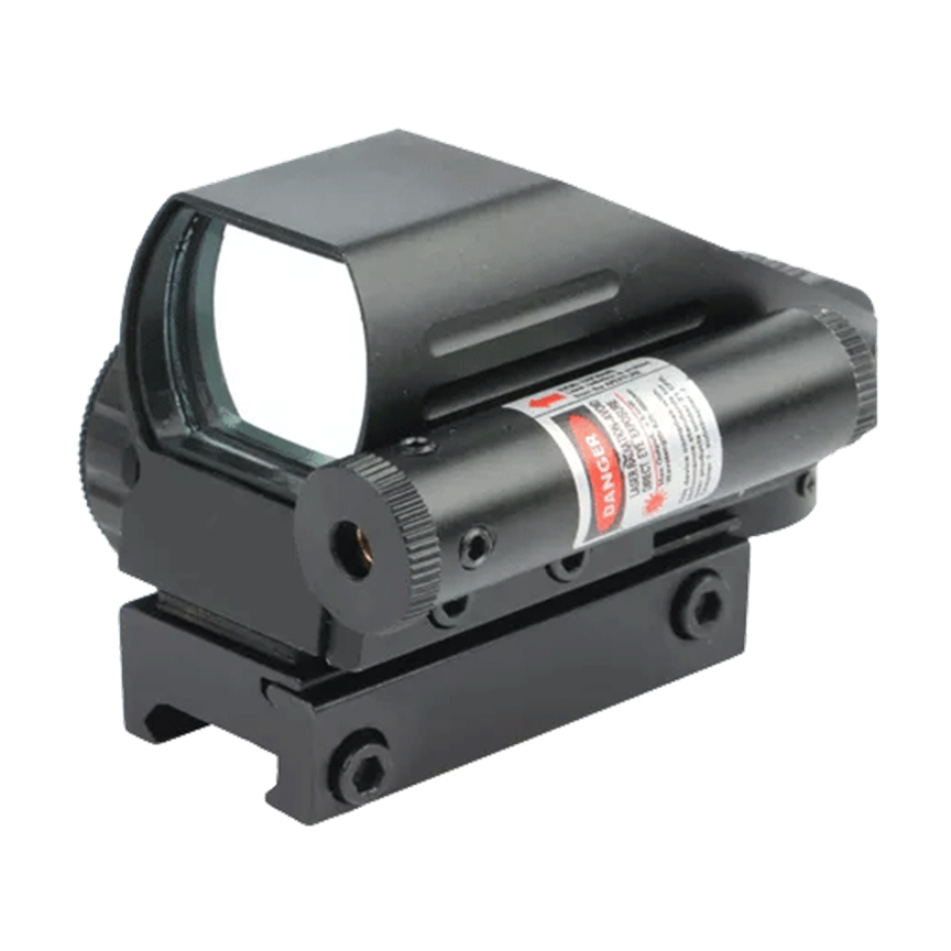 Tactical Red/Green Relflex Sight with 4 Reticles, Integrated Red Laser ...