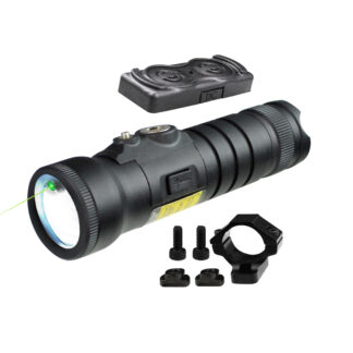 Lion Gears Tactical Rechargeable Flashlight / Green Laser Combo, Complete with Wireless Remote Pressure Switch and M-LOK Ring PL-FLG-22ML